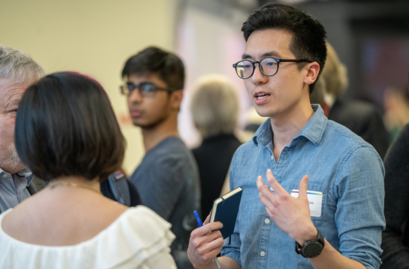 Lassonde, BEST Lab, students communicating with Eva Lau