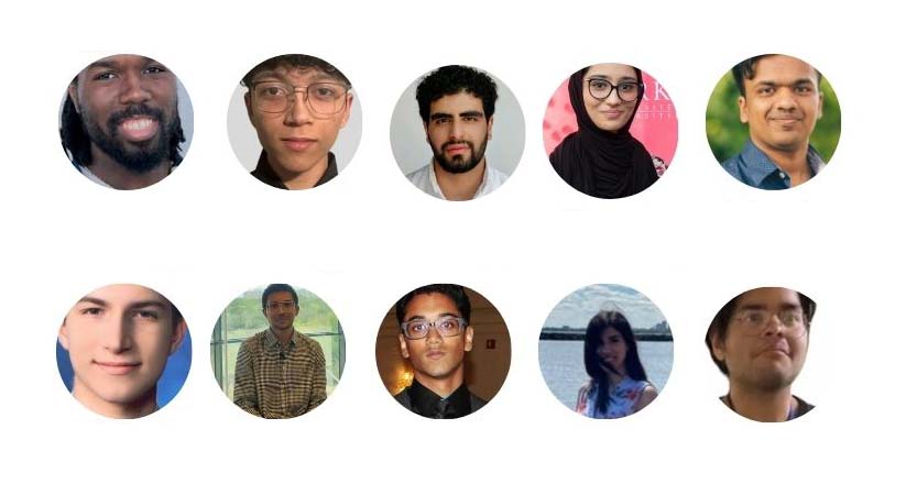 BEST Cohort 2023 - Top left to right: Che Lorde, Mouiz Ahmen, Wasay Zafar, Khawaja Faiza, Adit Jain; Bottom left to right: Michael David, Minupa Rodrigo, Param Balaganeshan, Shaylin Ziaei, Muhammad Sohail