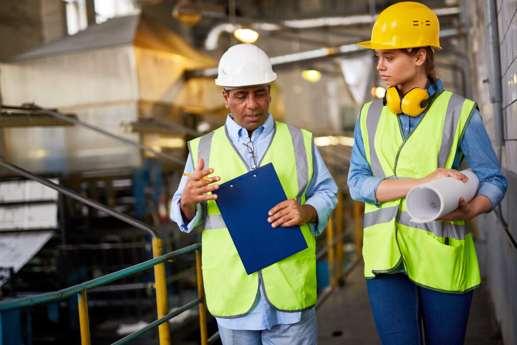 Engineers at a plant