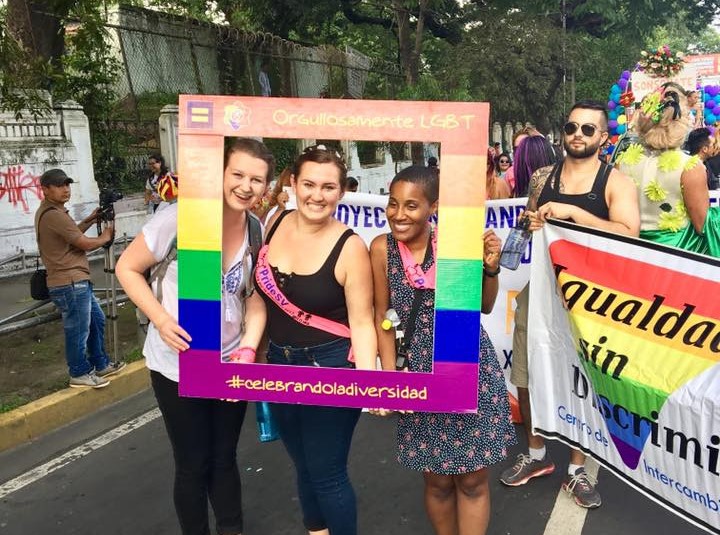 Ashley Hannah at a diversity celebration in Costa Rica