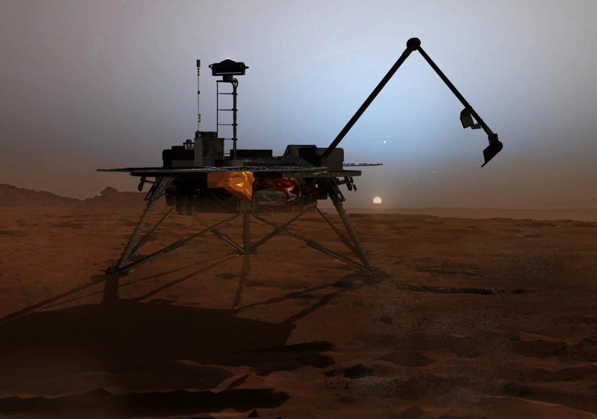 image of rover on mars
