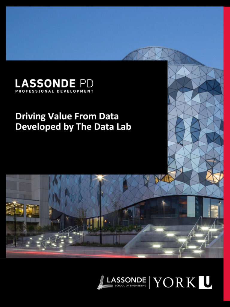 LPD Course Brochure: Driving Value from Data, Developed by the Data Lab