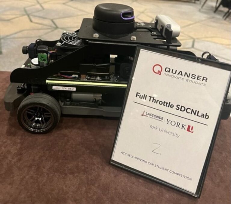 Congratulations to Lassonde students for winning first place at the Control Conference Self-Driving Car Student Competition