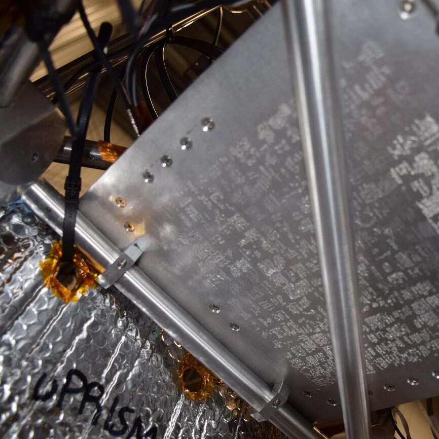 6)	2000 Youth Messages Engraved on Near-Space-Bound Interface Plate