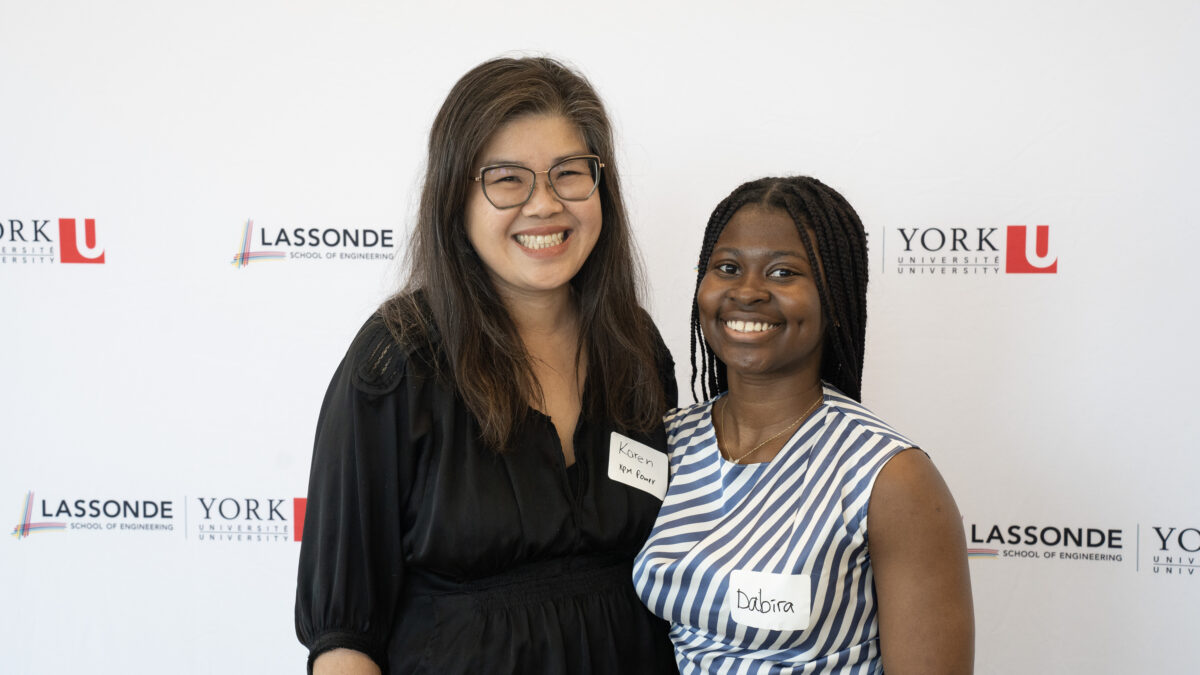 Karen Lai, President and Founder of KPM Power (left) with KPM Power Bursary recipient Oluwadabira Akinwande (right).