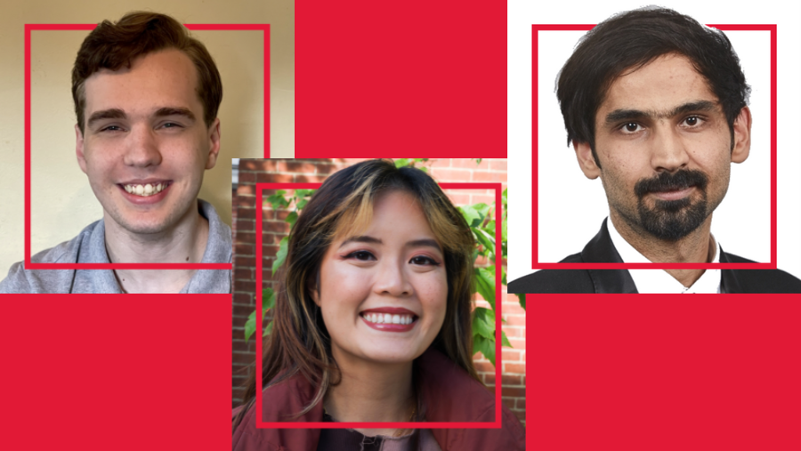 Lassonde students named Top 30 Under 30 (left to right) Robert Ingrino, Theresa Nguyen, Radhavender Sahdev