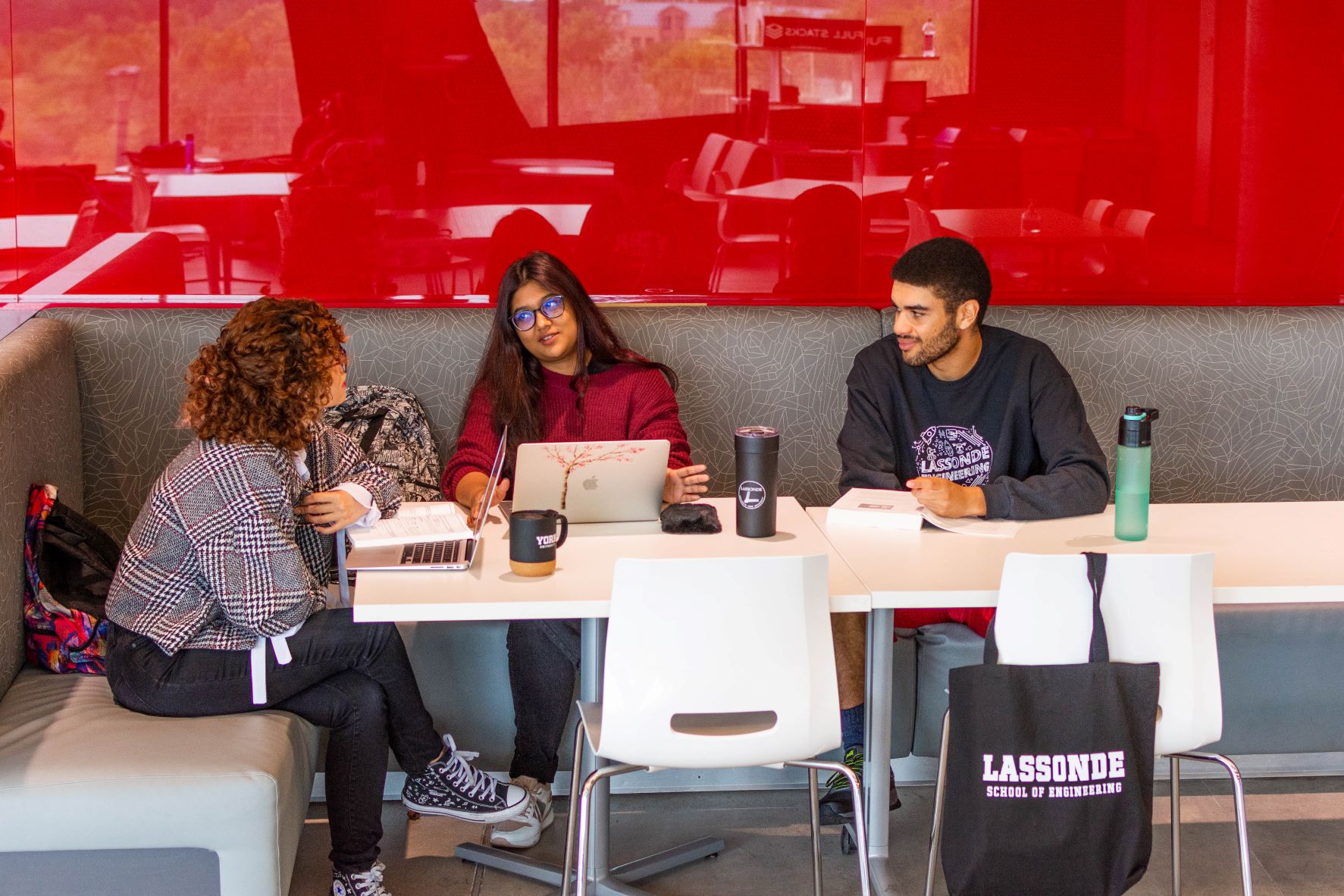 Lassonde students collaborating on projects together