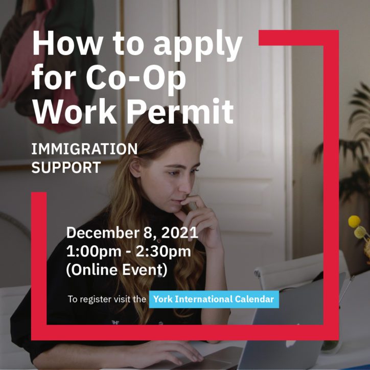International Students: How to Apply for a Work Permit Event Poster