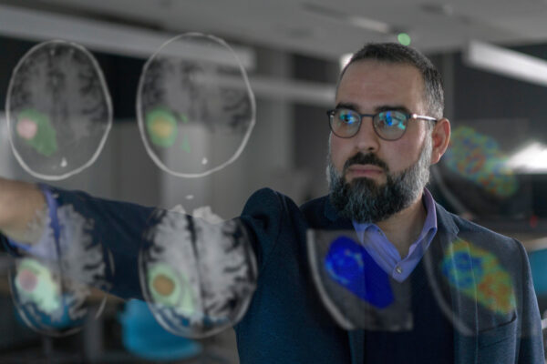 Dr. Ali Sadeghi Naini in a research lab