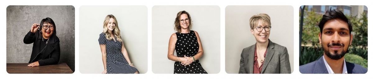 Left to Right: Lisa Cole, Jackie Colucci, Pam Edgecombe, Jane Goodyer, Parag Jain