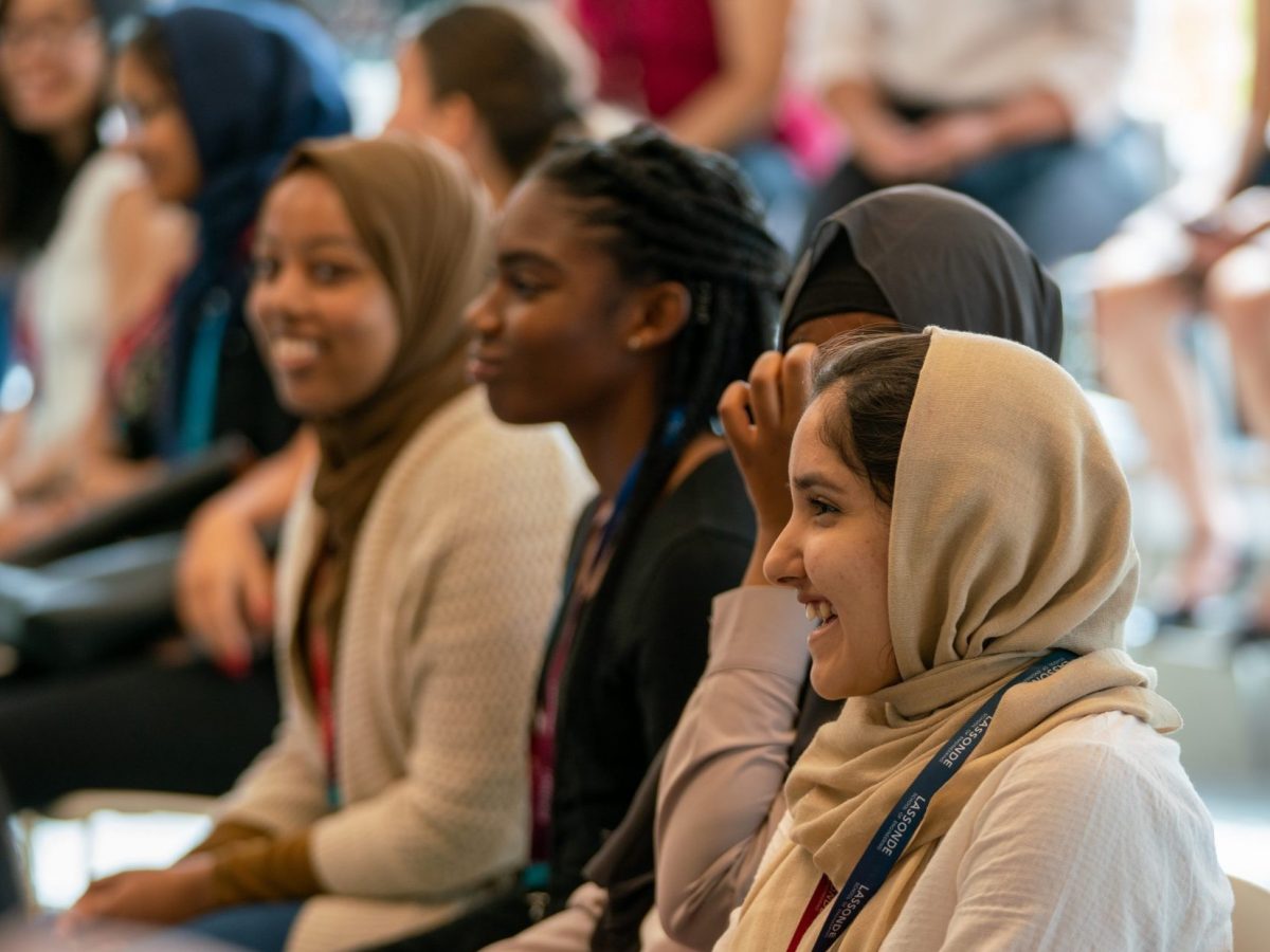 Participants of the Helen Carswell STEAM Program for Women at the program launch