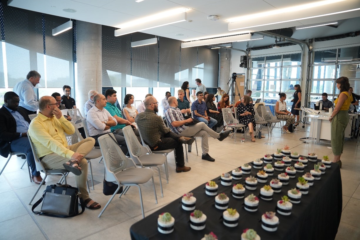 Lassonde faculty members in a meeting