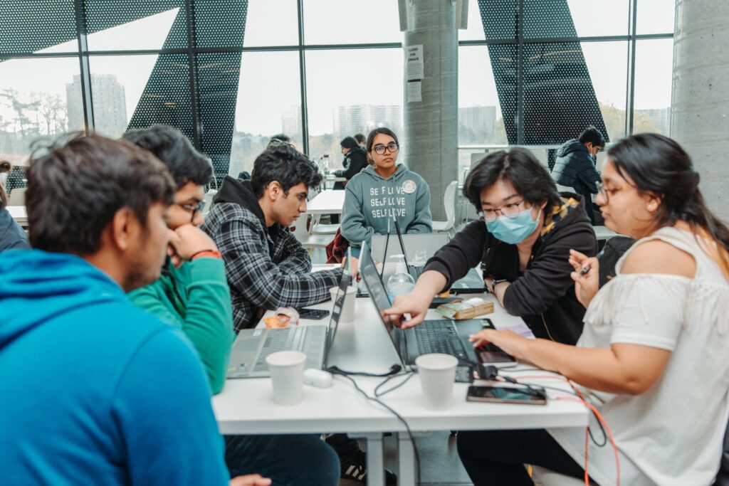 Lassonde students at UNHack event