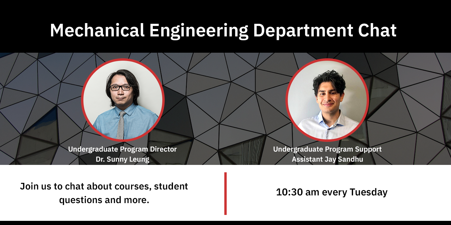 Poster for Mechanical Engineering Department Chat