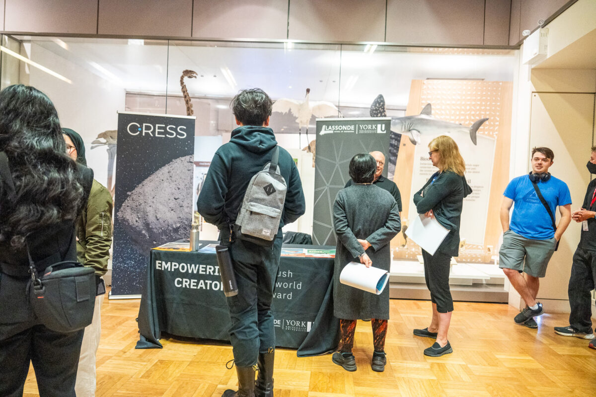 Attendees at the OSIRIS-REx mission-return event at the ROM.