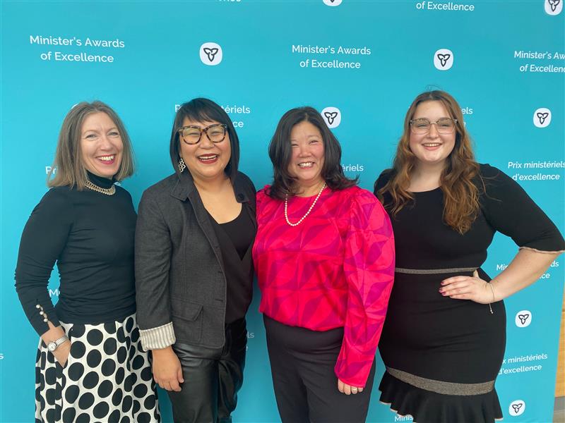 Left to Right: Dean Jane Goodyer, Lisa Cole, Michelle Tsui-Woods, Vanessa Ironside