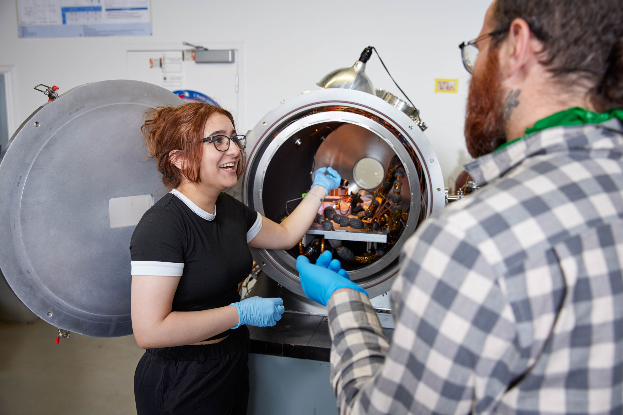 Students in ESS lab