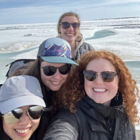 Professor Stephanie Gora with her students and research team in Nunavut