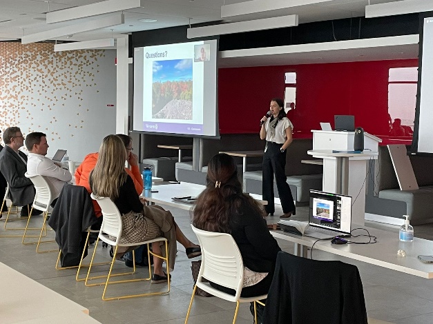 Lassonde ORF Alliance Meeting 2022, professor giving presentation to her audience