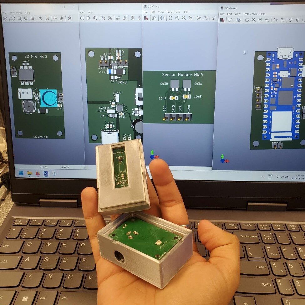 Physical prototype of portable Arduino-based sensor platform
