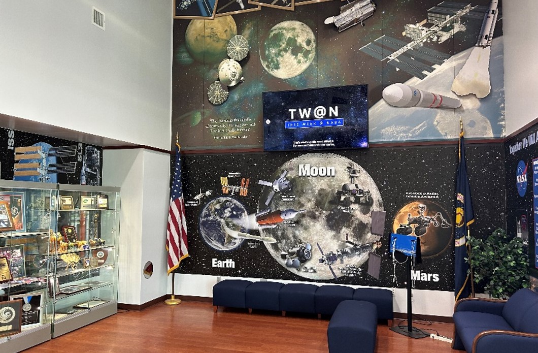Lobby of the Crew and Thermal Systems Division at Johnson Space Center