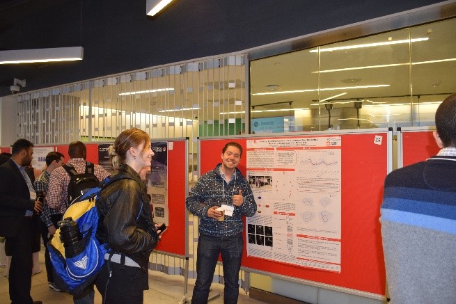 Student trainees with their research posters at the NSERC CREATE Annual Summit.