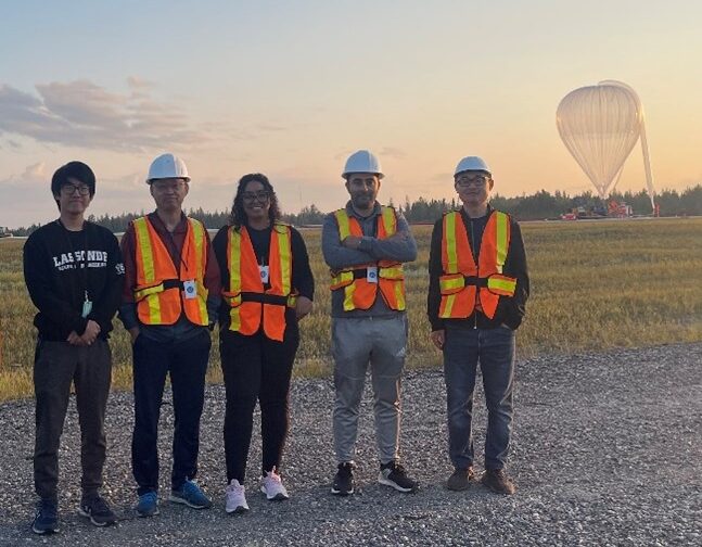 Professor Jinjun Shan and his students involved in the MIFPS project, part of Strato-Science campaign