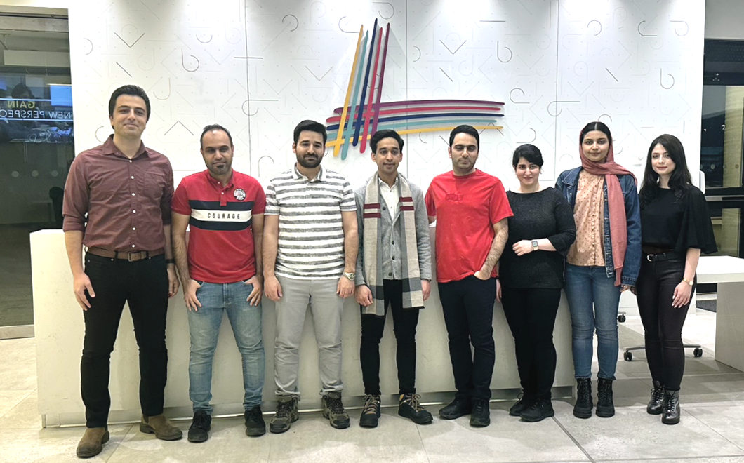 Professor Hossein Kassiri and members of his Integrated Circuits and Systems Lab (ICSL)