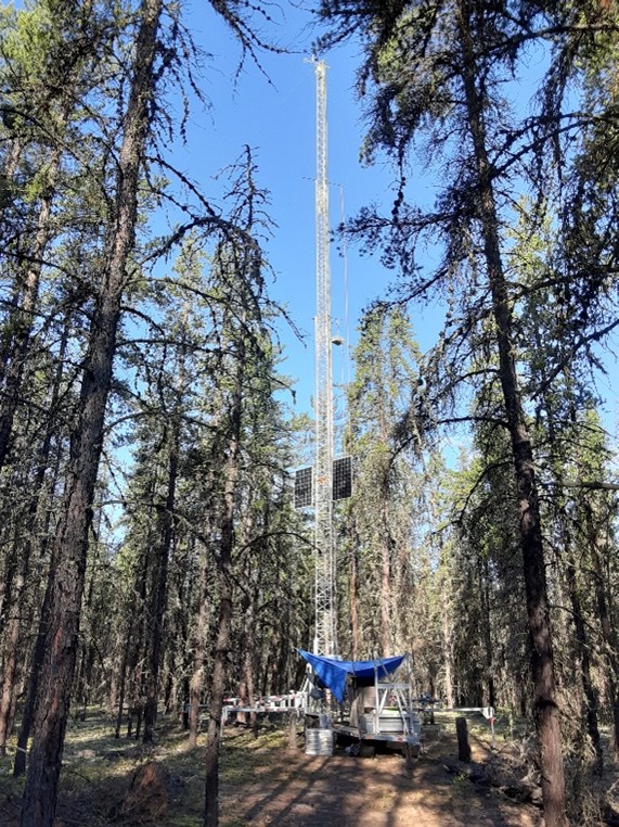 instrumented tower for air quality model research in the Boreal forest of Northern Alberta