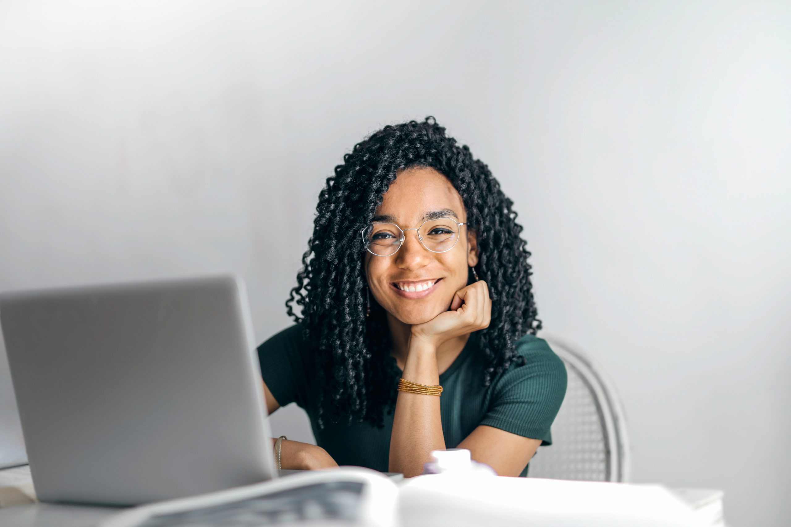 Young woman smiling