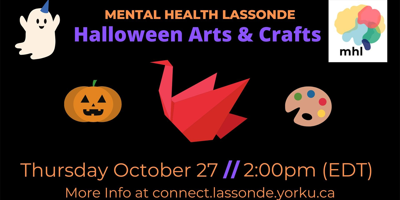 MHL Lassonde Halloween Arts & Crafts Poster