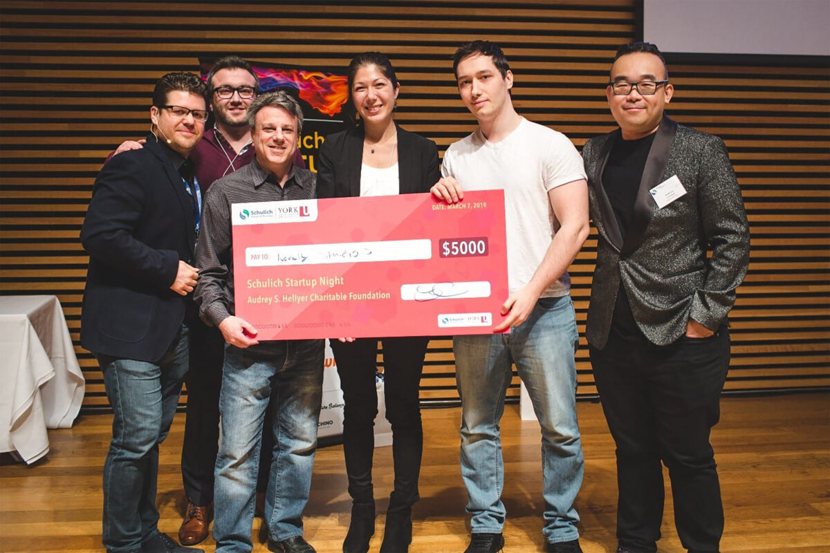 Max Vivier (Novaly Studios) receives BEST Lab Award for Most Impactful Technology at the 11th Schulich Start-Up Night (SSN)