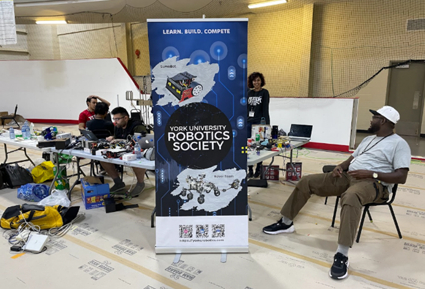York University Rover Team’s workstation at the 2022 Canadian International Rover Challenge.